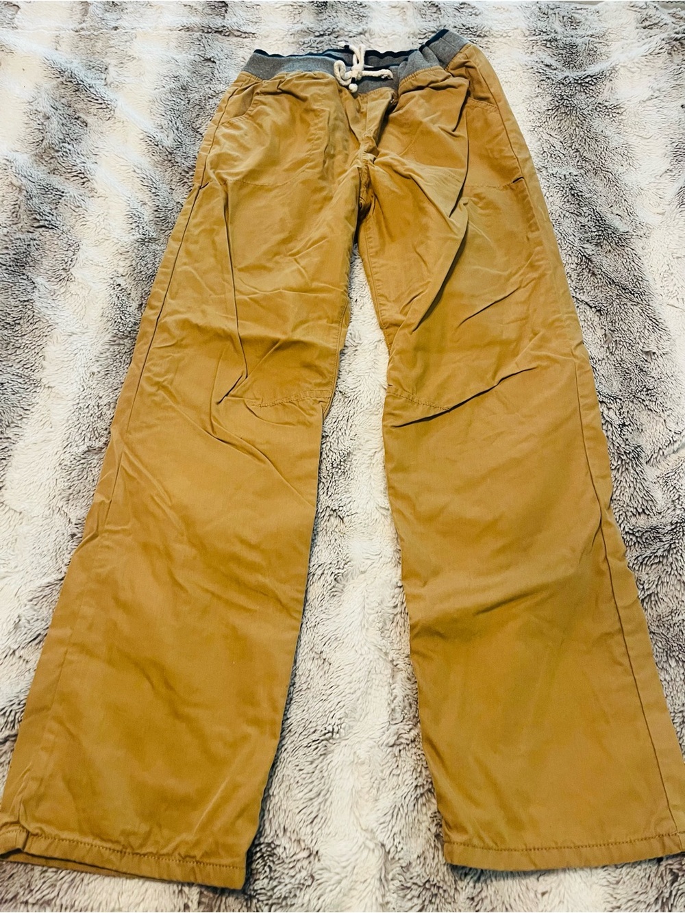 Cat & Jack Men's Drawstring Chinos in Khaki